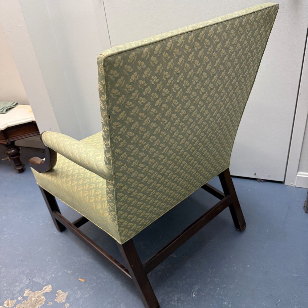 Camino Real Antiques Green Side Chair - Image 2